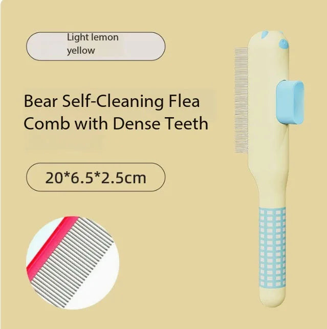 Modern Stocked Pet Deshedding Thinning Brush Arc Blade 15 Degree Curved Handle Grooming Comb for Cats Dogs Small Pets