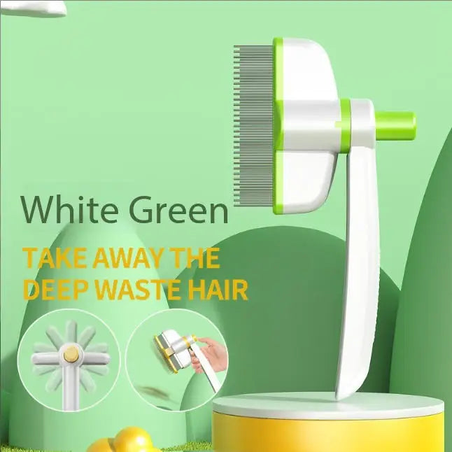 Modern Stocked Pet Deshedding Thinning Brush Arc Blade 15 Degree Curved Handle Grooming Comb for Cats Dogs Small Pets