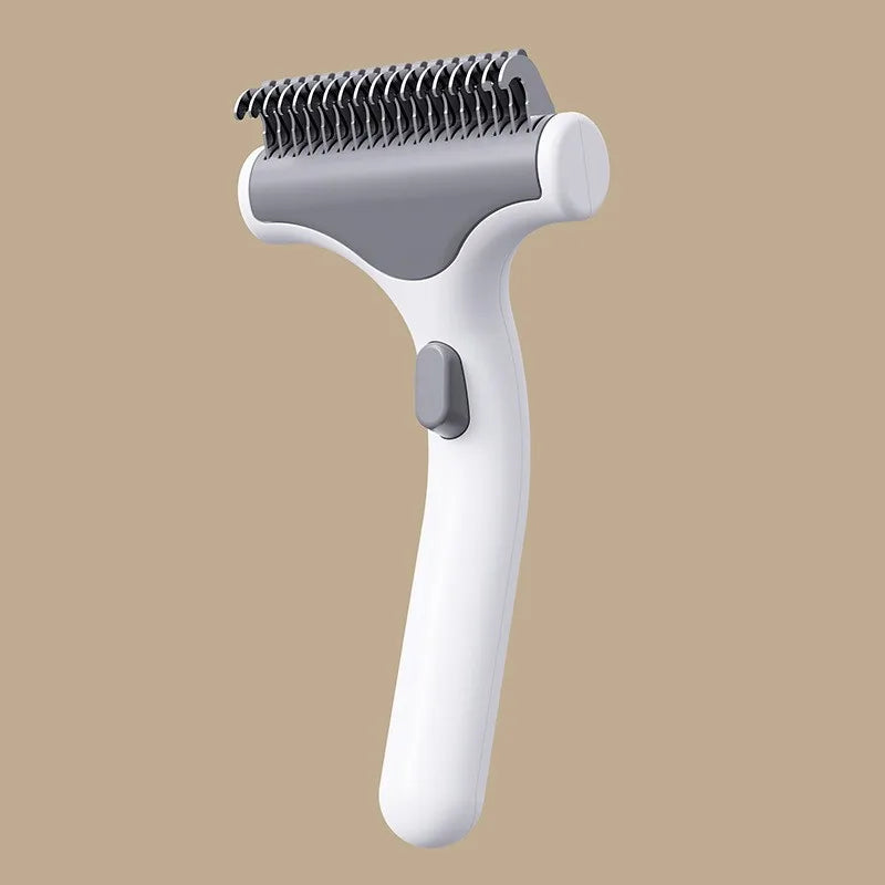 Modern Stocked Pet Deshedding Thinning Brush Arc Blade 15 Degree Curved Handle Grooming Comb for Cats Dogs Small Pets