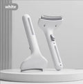 Modern Stocked Pet Deshedding Thinning Brush Arc Blade 15 Degree Curved Handle Grooming Comb for Cats Dogs Small Pets