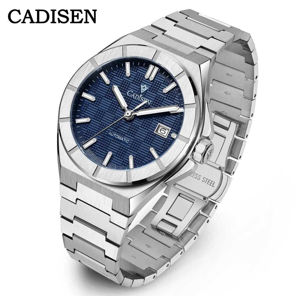 CADISEN 2025 New Mens Watches Luxury Automatic Watch For Men MIYOTA Mechanical 40MM Wristwatch Stainless Steel AR Sapphire Glass