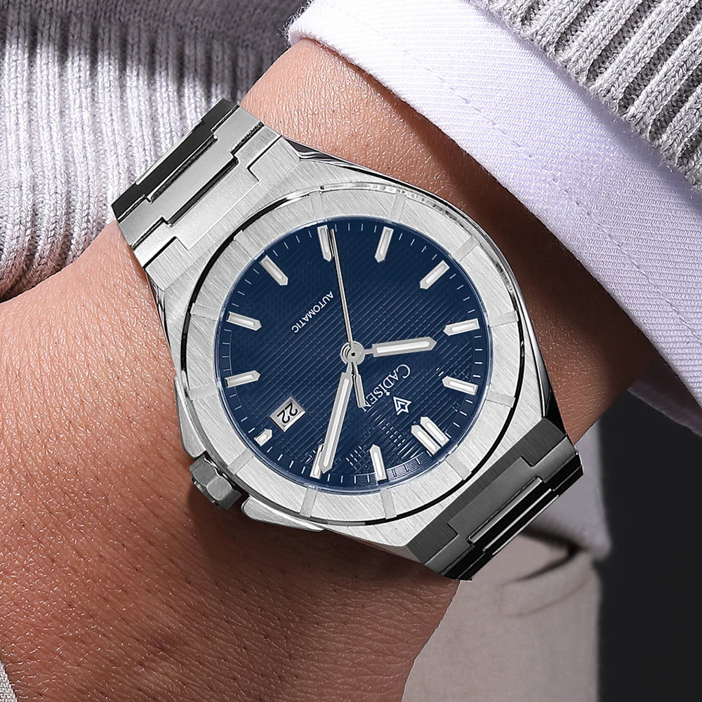 CADISEN 2025 New Mens Watches Luxury Automatic Watch For Men MIYOTA Mechanical 40MM Wristwatch Stainless Steel AR Sapphire Glass