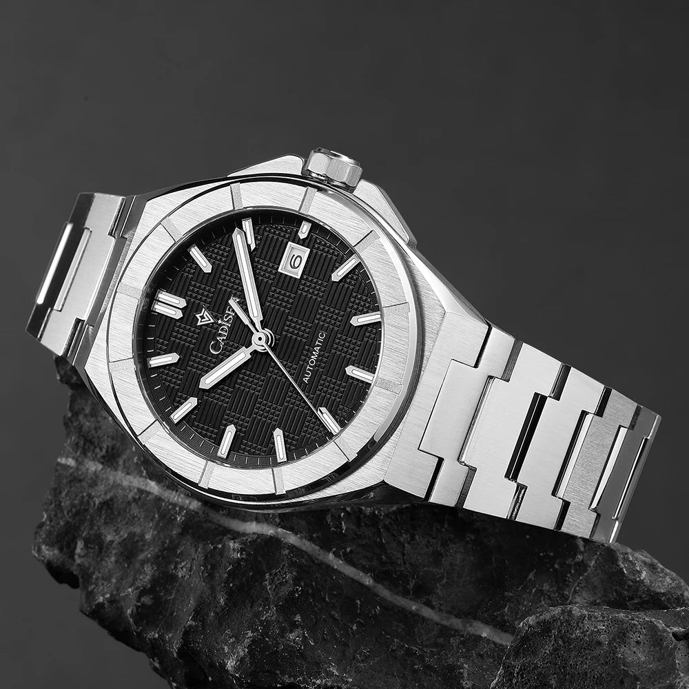 CADISEN 2025 New Mens Watches Luxury Automatic Watch For Men MIYOTA Mechanical 40MM Wristwatch Stainless Steel AR Sapphire Glass