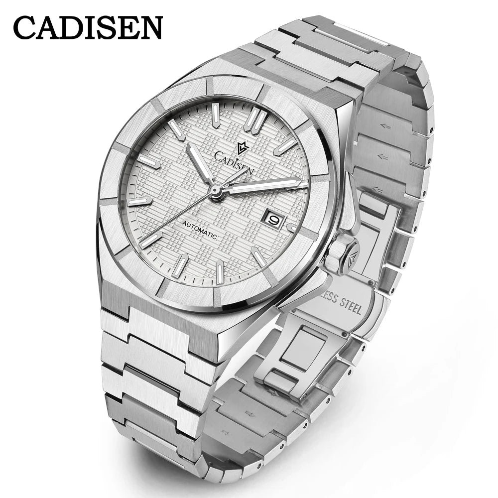 CADISEN 2025 New Mens Watches Luxury Automatic Watch For Men MIYOTA Mechanical 40MM Wristwatch Stainless Steel AR Sapphire Glass